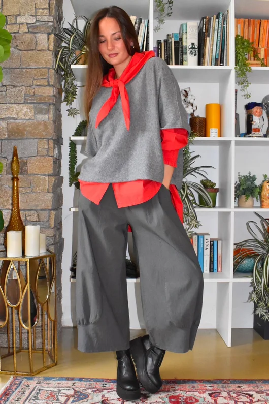 Paloma Tela Neckerchief Blouse Chilli